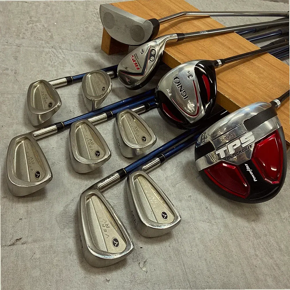 POWER BILT TOP FLITE Men's Golf Club Set 11pcs Carbon Right Handed