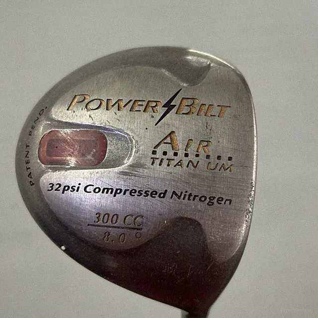 PowerBilt Air 32 Psi Compressed Nitrogen 300 cc 8.0 Loft Driver Golf Club Firm