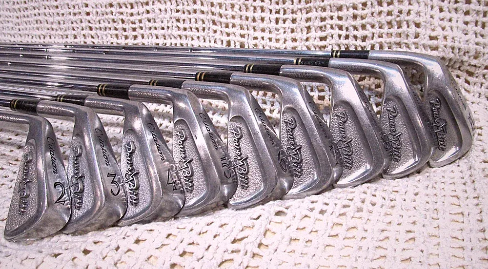 PowerBilt CITATION Complete (2-PW) 9Pc Iron Set LEFT-HAND~ Reg Flex Steel Shafts