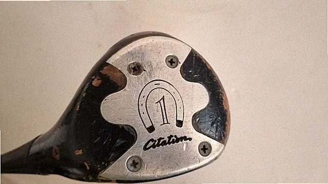 PowerBilt Citation Driver #1 In Horseshoe Wood R/h Steel Shaft 42-3/4" Golf.