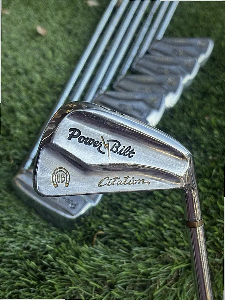 PowerBilt Citation HB Iron Set 3-PW | Steel A-Flex Shafts | Vintage Blades | EUC