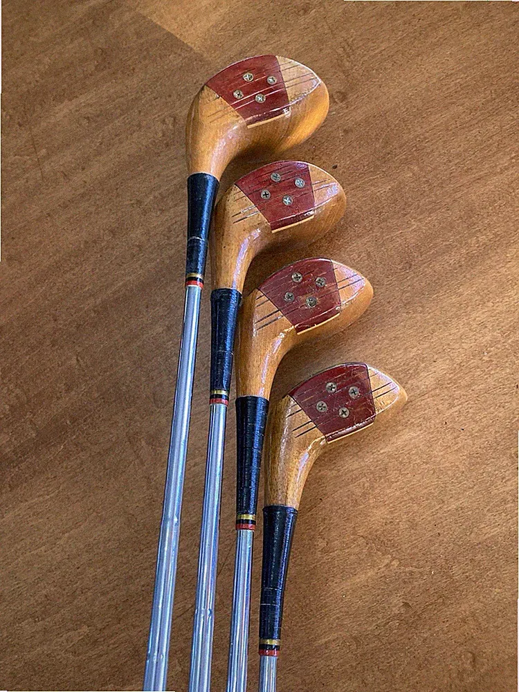 Powerbilt Citation Persimmon 1 3 4 5 Woods Original Shafts & Grips C Flex Stiff