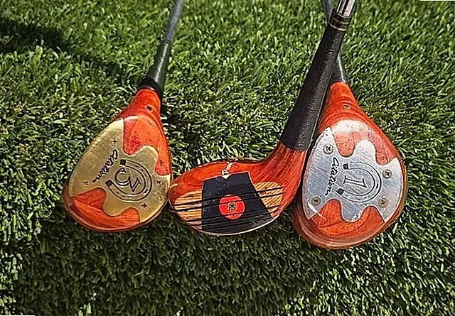 POWERBILT CITATION PERSIMMON Driver 1-3-5 Woods True Temper Pro Power Steel RH