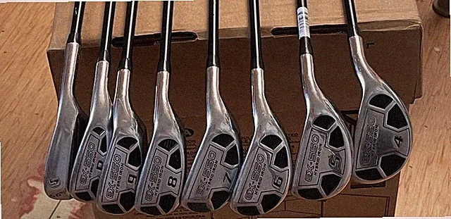 PowerBilt EX-550 Hybrid Iron Set 4-SW Right Hand Regular Flex Graphite Shafts