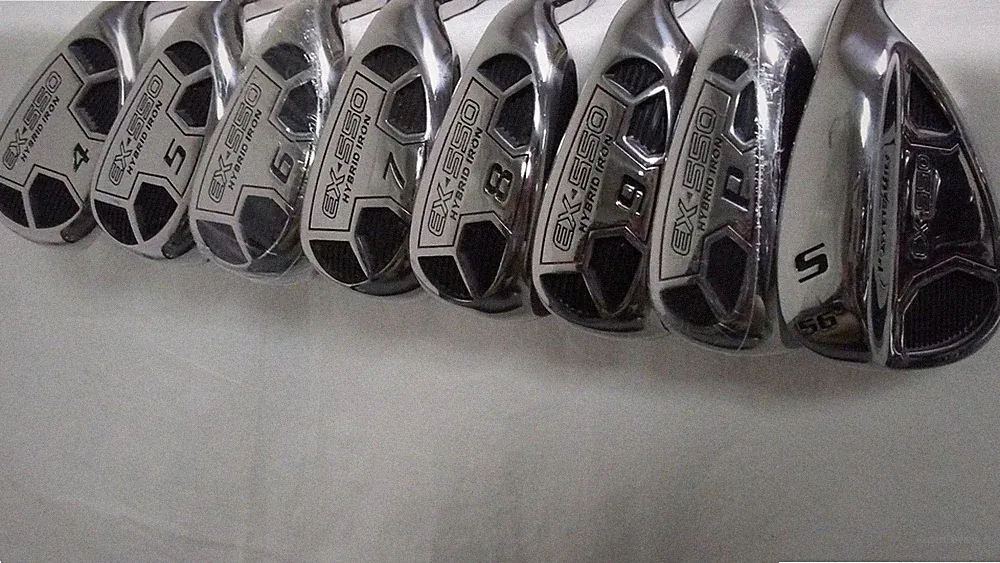 Powerbilt EX-550 Hybrid/Irons Set 4-PW+SW (Graphite, REGULAR) Golf Clubs