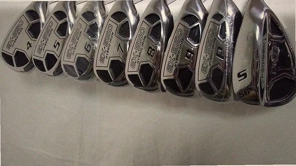 Powerbilt EX-550 Hybrid/Irons Set 4-PW+SW (Graphite, REGULAR) Golf Clubs