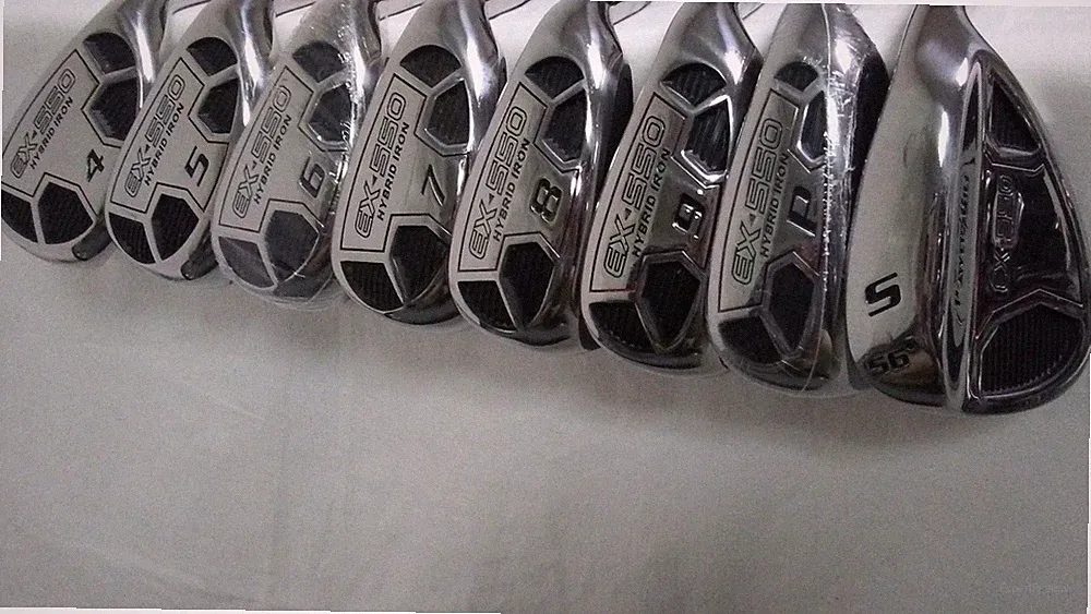 PowerBilt EX-550 Iron Set 4-PW+SW (Graphite Seniors) Hybrid Golf Clubs