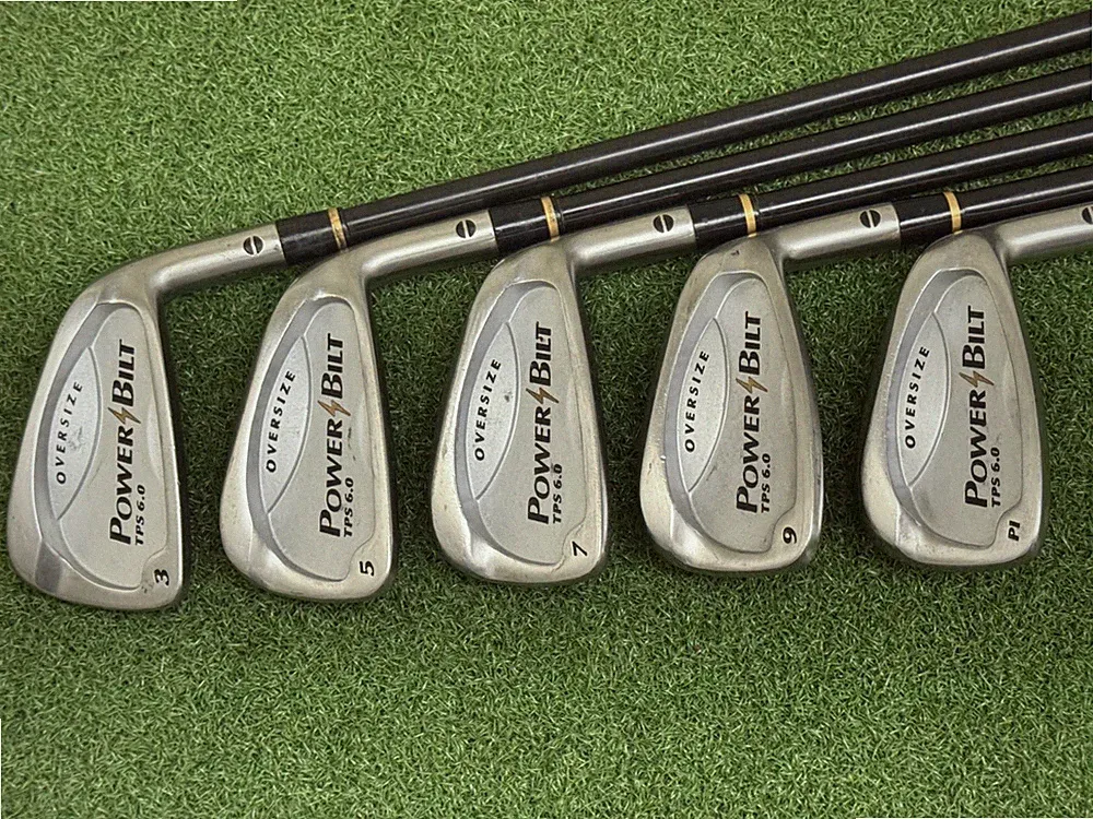 PowerBilt Golf TPS 6.0 OVERSIZE Iron Set 3 5 7 9 PW Right Graphite Firm Flex