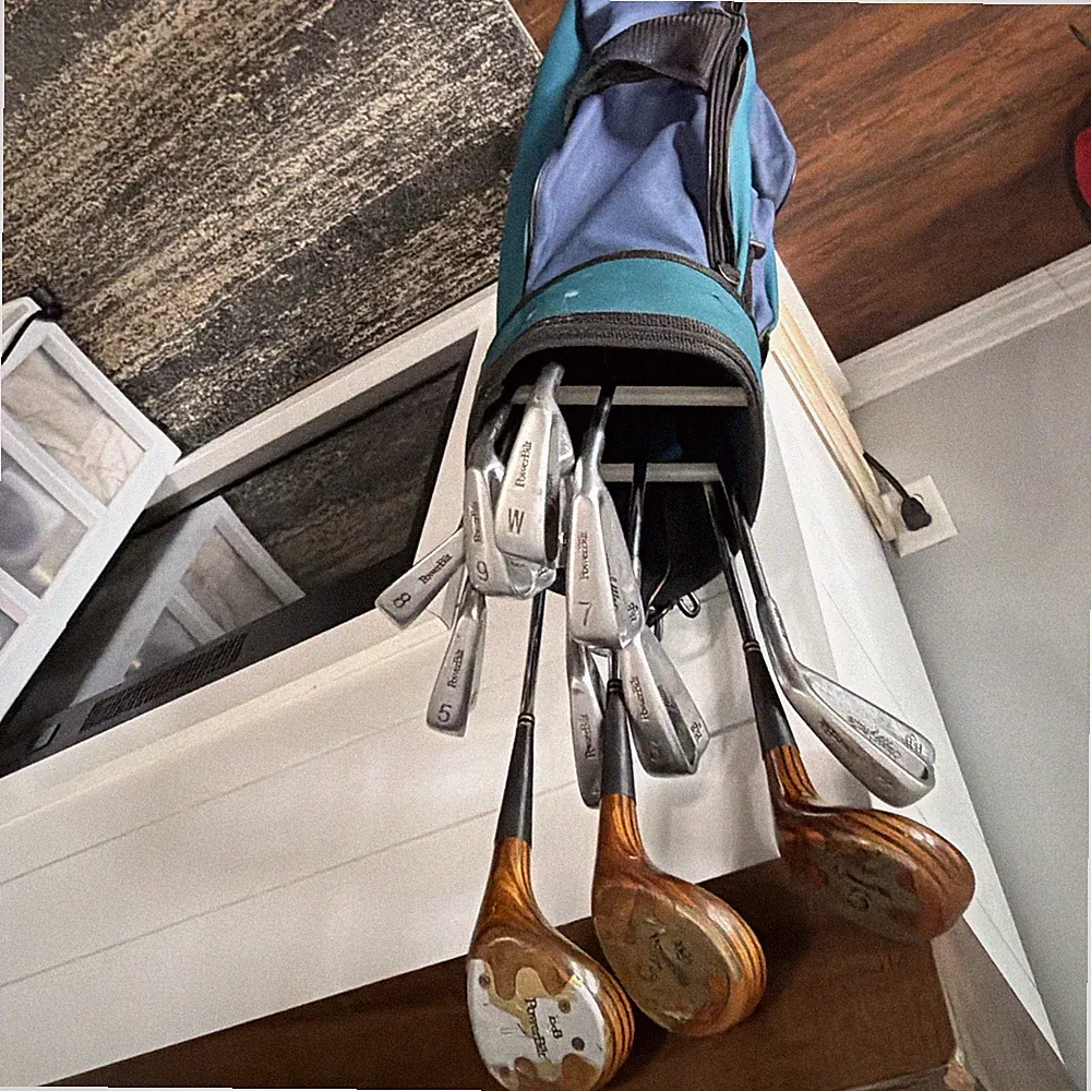 PowerBilt H&B RH Golf Club Set driver,3/5 Woods,3-9 and W Irons Stiff Steel +bag