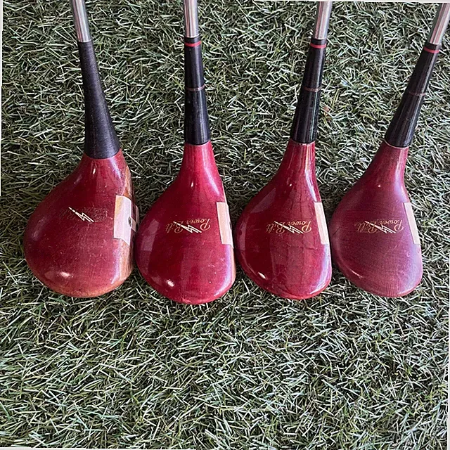 PowerBilt HB Hillerich & Bradsby Genuine Persimmon Wood Set 1/2/3/4 Vintage