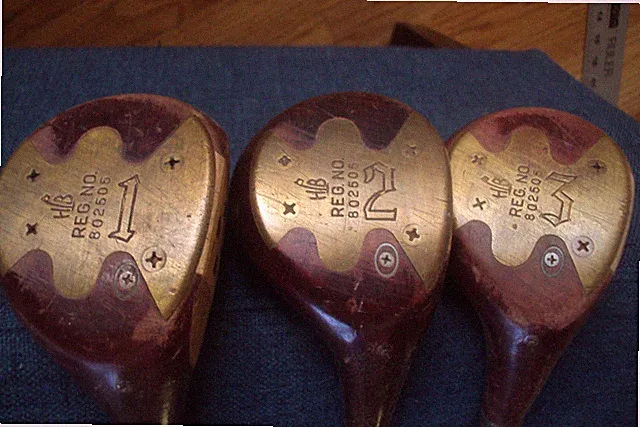 Powerbilt HB Reg No 802505 Driver 2/3 woods regular steel w/headcovers