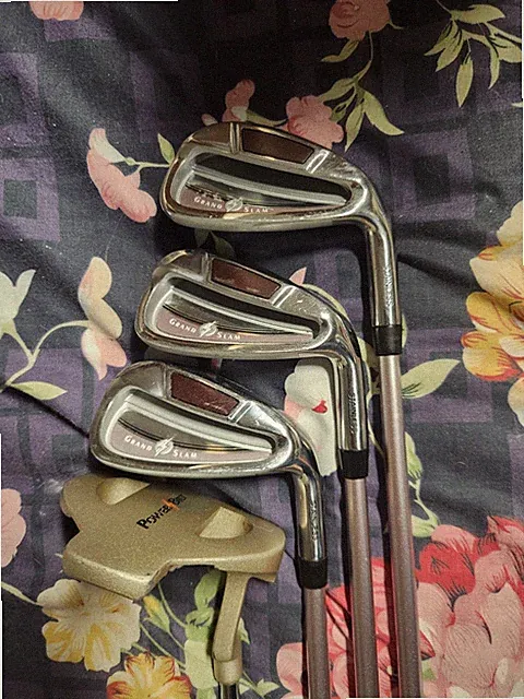 Powerbilt Iron 7 8 9 With 34" Mallet Putter RH Graphite Ultra Lightweight Shaft