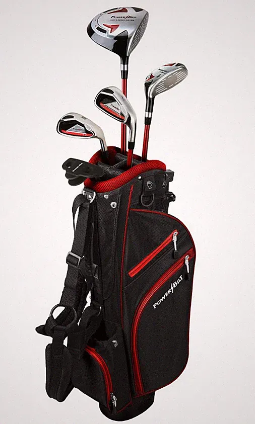 PowerBilt Junior Boys' Ages 12+ Red Series Complete Golf Club Set
