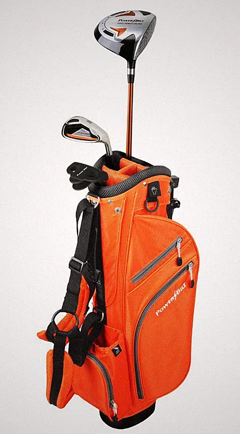 PowerBilt Junior Boys' Ages 3-5 Orange Series Complete Golf Club Set