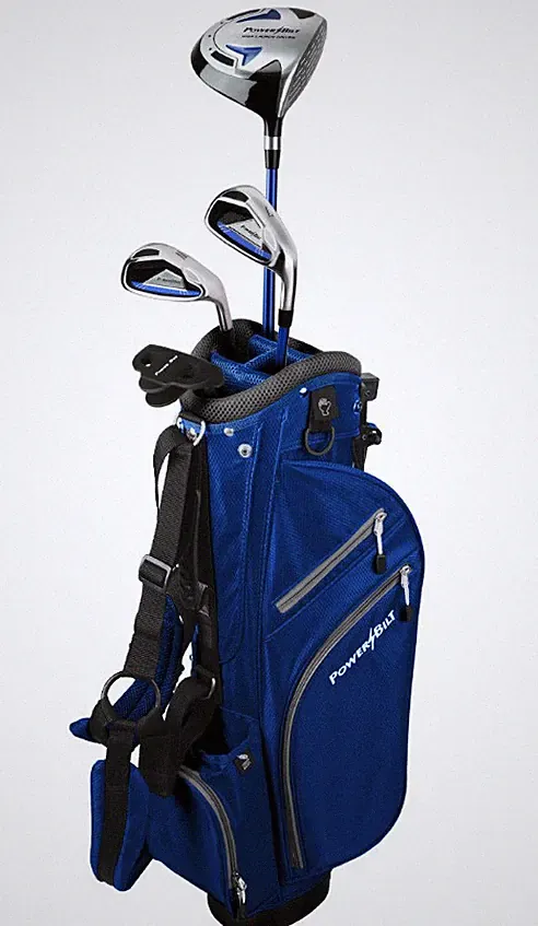 PowerBilt Junior Boys' Ages 5-8 Blue Series Complete Golf Club Set