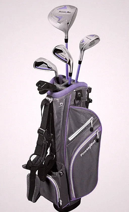 PowerBilt Junior Girls' Ages 9-12 Lavender Series Complete Golf Club Set RH