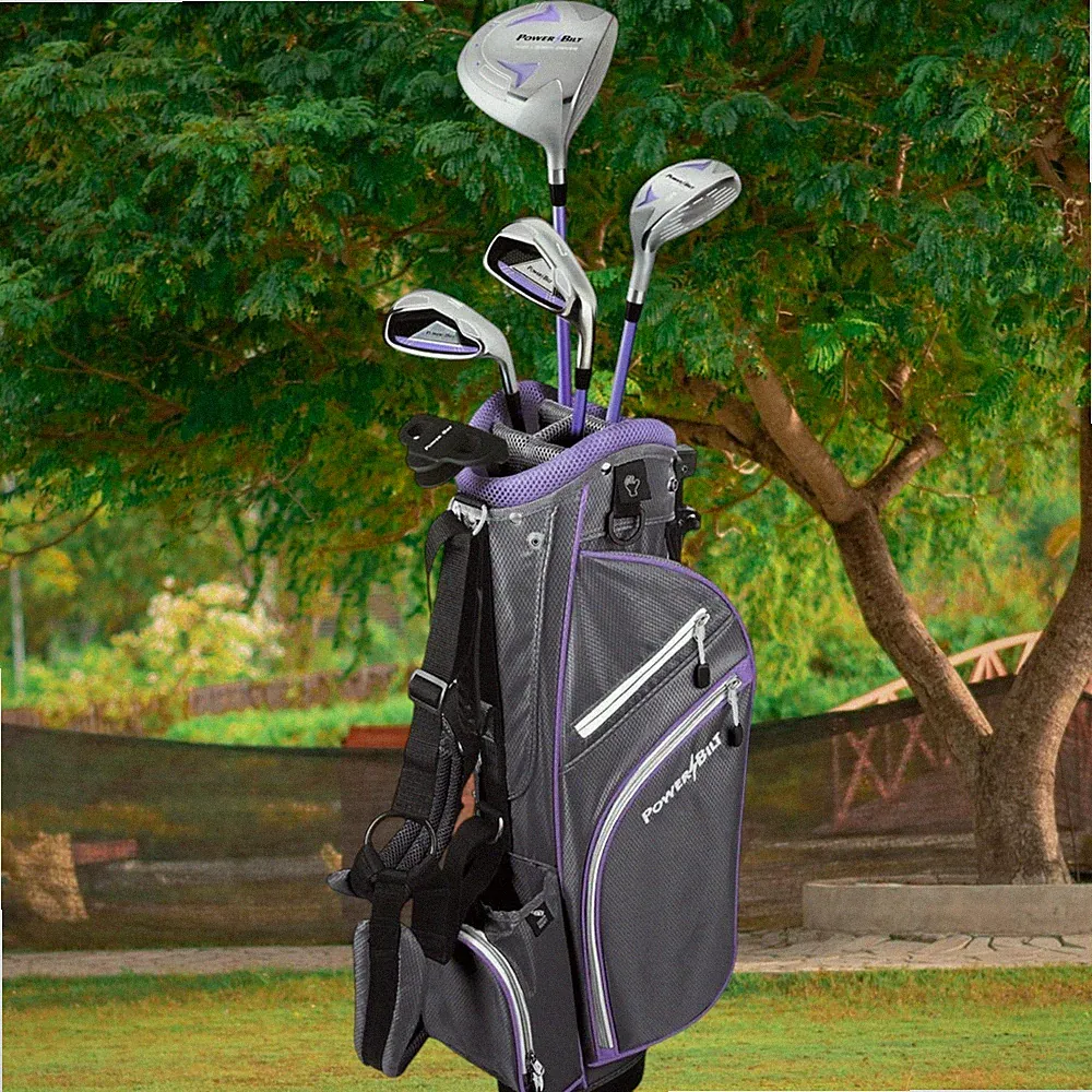 PowerBilt Junior Girls Complete Golf Set Lavender Series 8pc RH Ages 9-12 Years