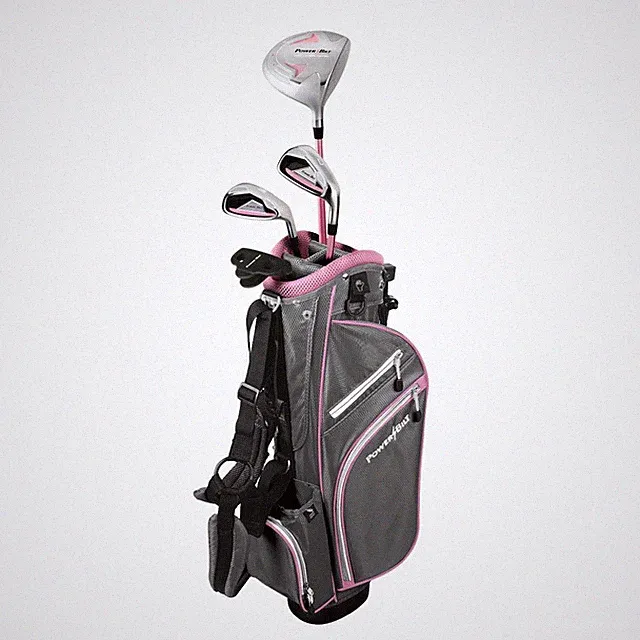 PowerBilt Junior Girls' Pink Golf Set RH Ages 5-8, 6-Piece Complete Starter Set