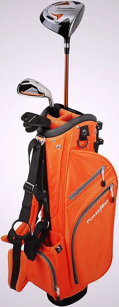 PowerBilt Junior Orange Series Golf Clubs Boys Ages 3-5 Complete 5-Piece Set