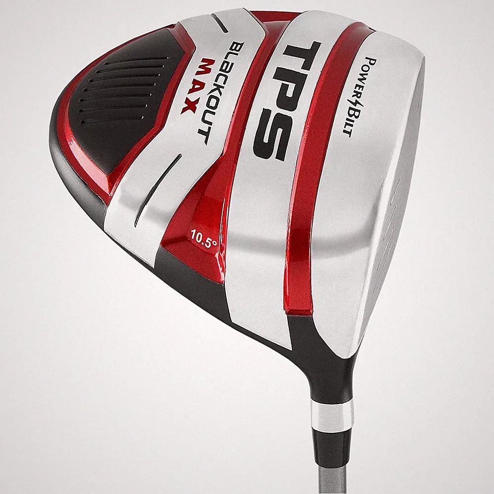 PowerBilt Men's Golf Clubs TPS Blackout Max 460cc Driver, Brand New