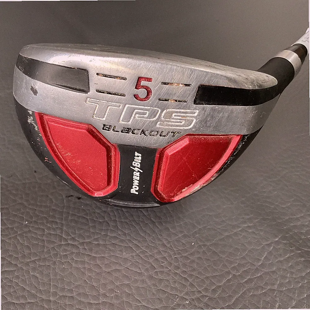 PowerBilt TPS Blackout 5 Wood Fairway Golf Club Senior Flex Graphite Golf Pride