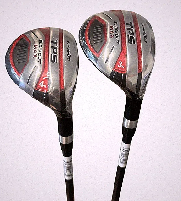 Powerbilt TPS Blackout Max 3 & 4 Hybrid Set Right Hand Graphite Regular NEW