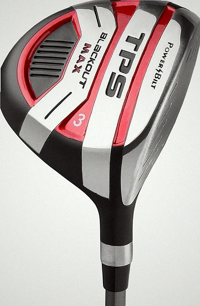 Powerbilt TPS Blackout Max Men’s Fairway Woods 3/5/7 RH Regular Flex Graphite