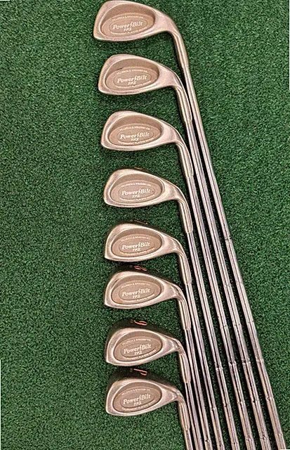 PowerBilt TPS Cavity Back Iron Set 3-PW MRH Stiff Flex S300 Steel Shafts