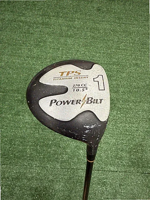 PowerBilt TPS Driver 1-Wood 10.5° Titanium/Graphite M Flex RH 270cc Blk/Sil