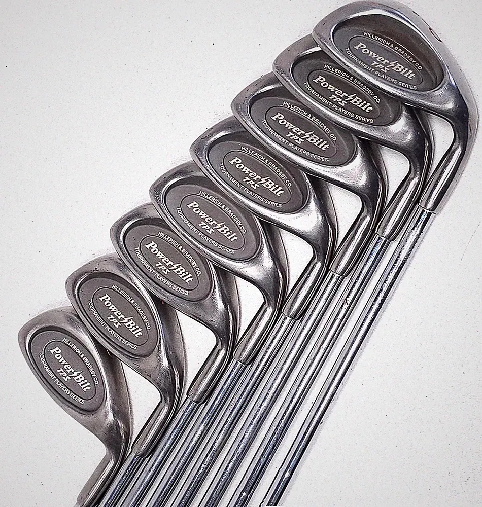 PowerBilt TPS Iron Set 3-PW Duo-Flex Steel Shafts Complete Set Lot 8 RH 9975RS