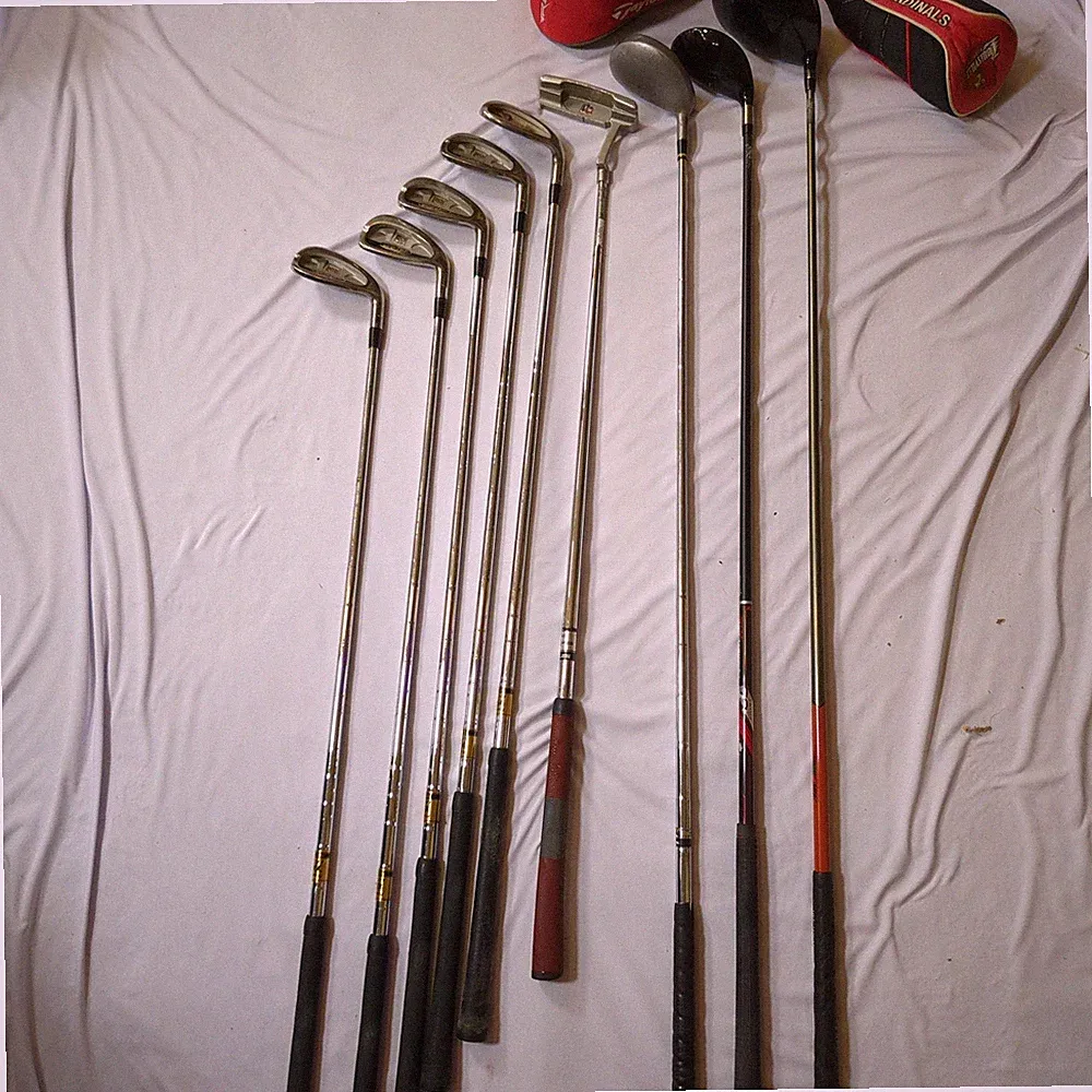 PowerBilt TPS Irons TaylorMade RBZ 3W Wilson Putter Golf Club Lot