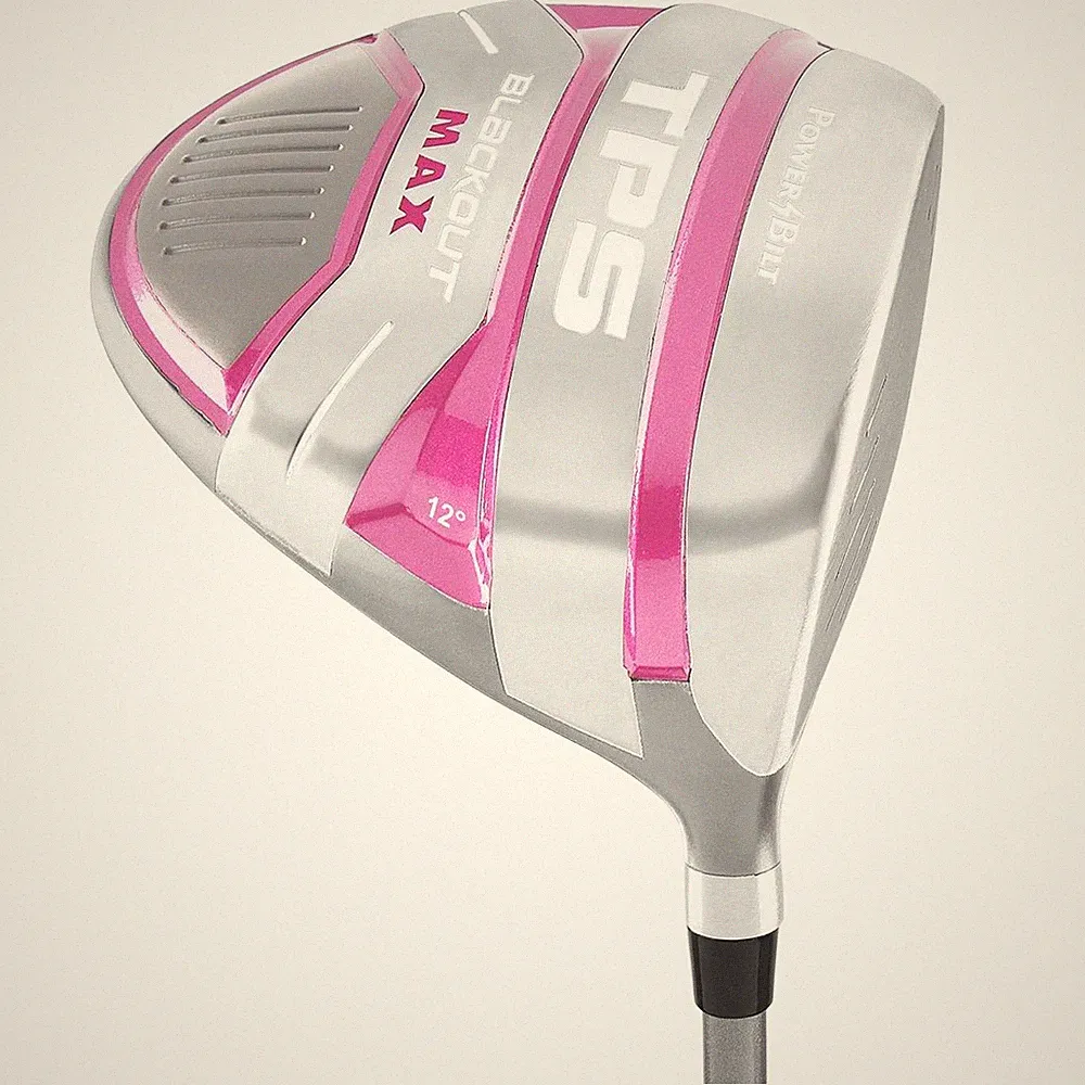 PowerBilt Women's Golf TPS Blackout Max 460cc Driver, 12* Graphite Ladies Flex