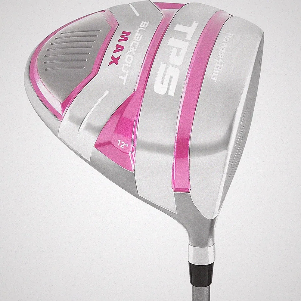 PowerBilt Women's Golf TPS Blackout Max 460cc Driver, 12* Graphite Ladies Flex