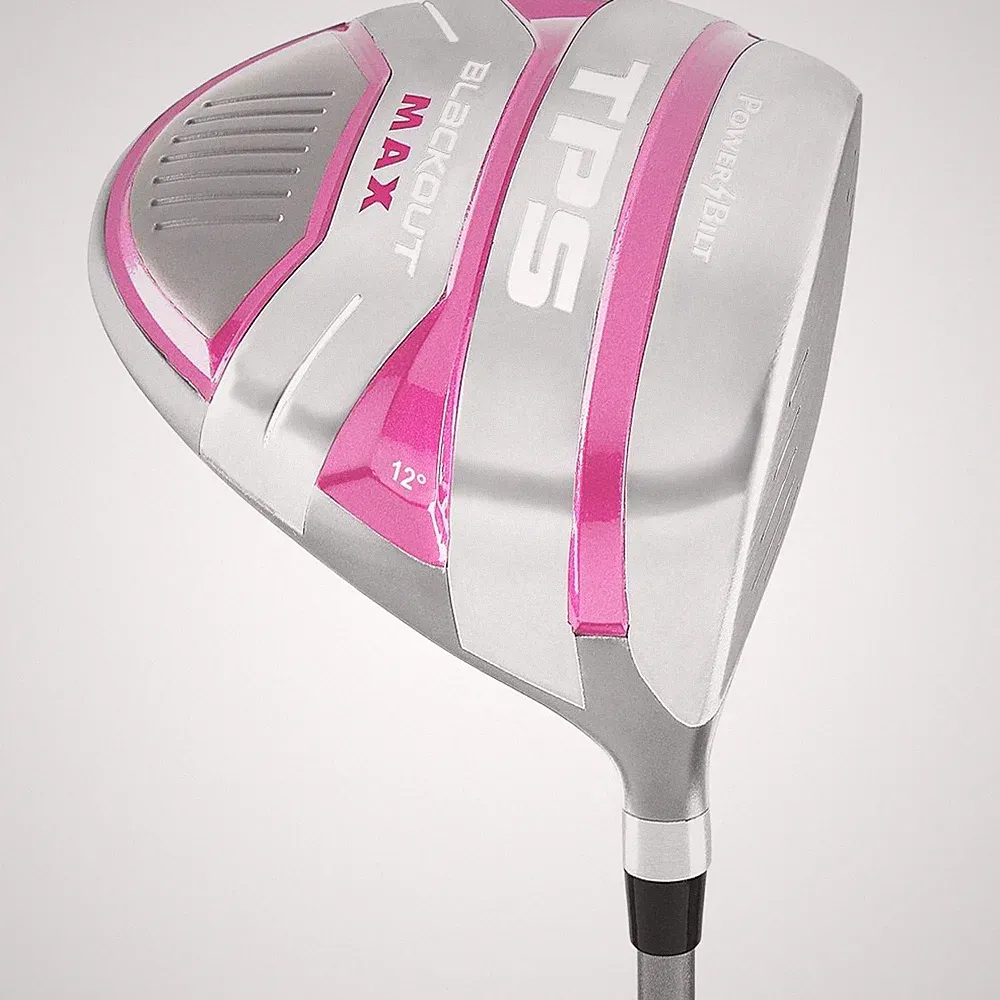 PowerBilt Women's Golf TPS Blackout Max 460cc Driver, 12* Graphite Ladies Flex