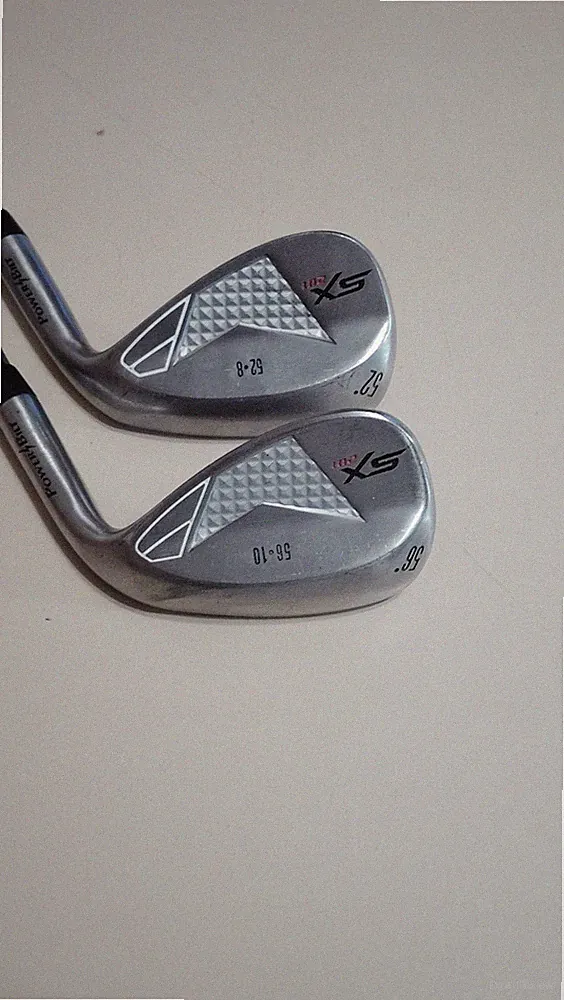 PowerBilt XS Wedge Golf Clubs 52-8 8° Bounce & 56-10 10° Bounce Silver Set of 2