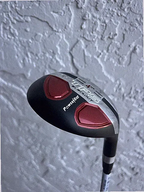 POWERBILT4 HYBRID TPS BLACKOUT 68G FLEX MEDIUM TORQUE 4.0 WITH HEADCOVER