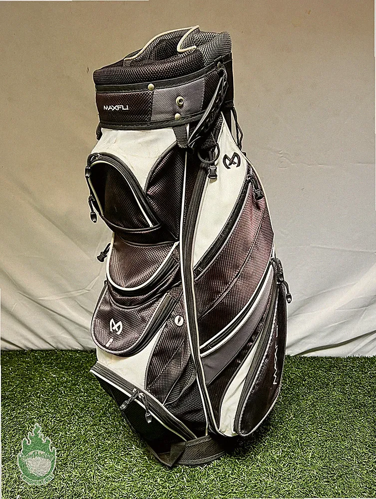 Pre-Owned Maxfli Golf Black Cart Carry Bag 13-way Divider