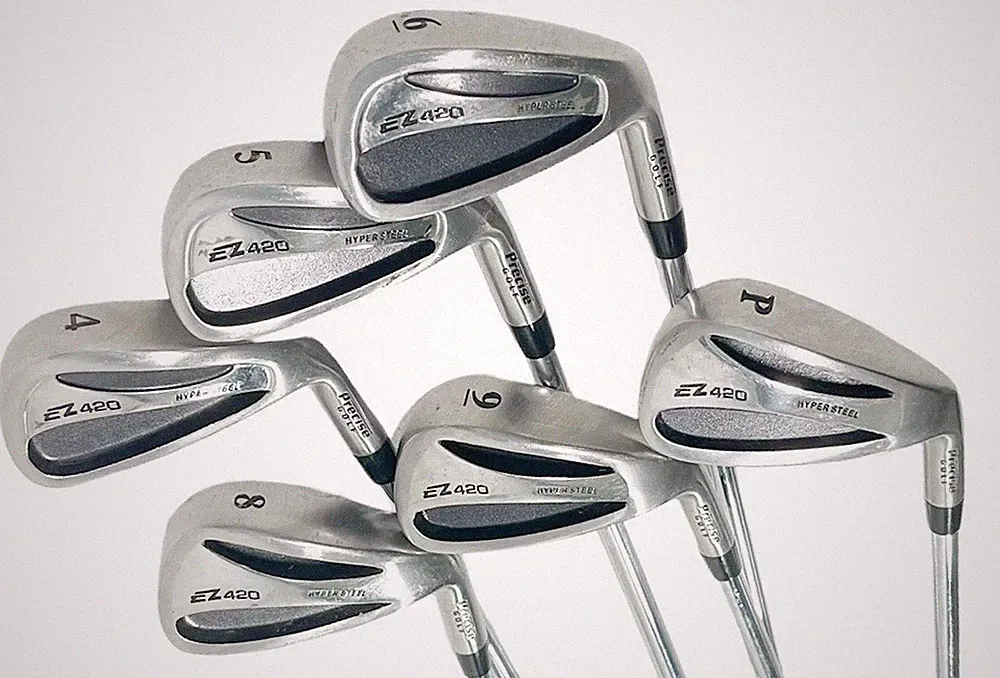 Precise Golf EZ420 Hyper Steel 4-5-6-8-9-PW Iron Set RH Steel Shaft R Flex READ
