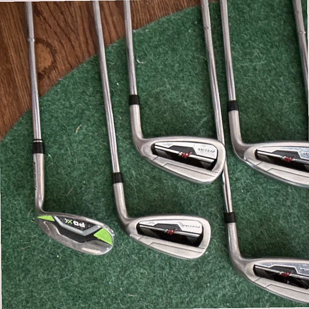 Precise Iron Set 5-9, PW Steel Shaft Silver Golf Clubs 6 Clubs Model