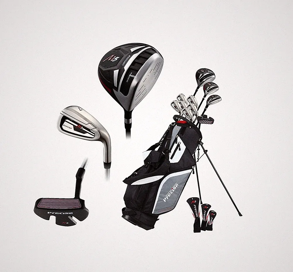 Precise M5 Complete Golf Club Set for Men - Left Handed Tall Mens Golf Clubs...
