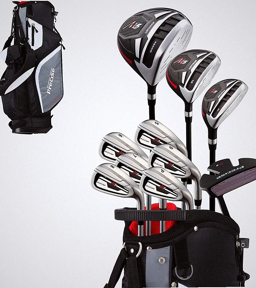 Precise M5 - Men'S Complete Golf Club Set | 14-Piece, 460Cc Titanium Driver, Fai