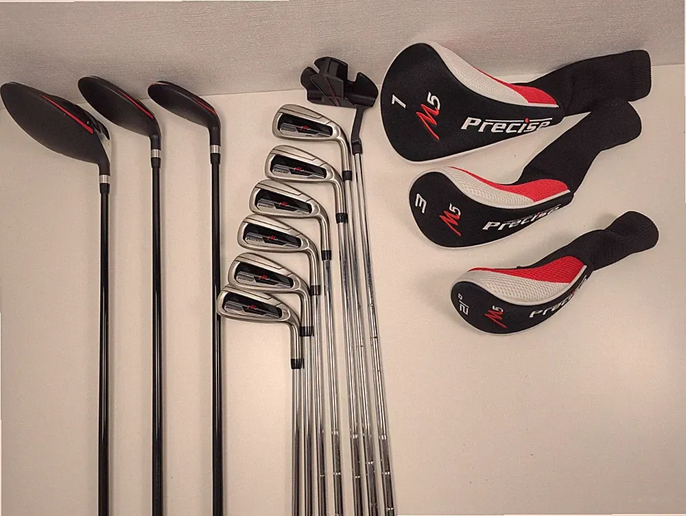 Precise M5 Men's RH Golf Set Driver 3W 3H Graphite / 5-PW Putter True Temper