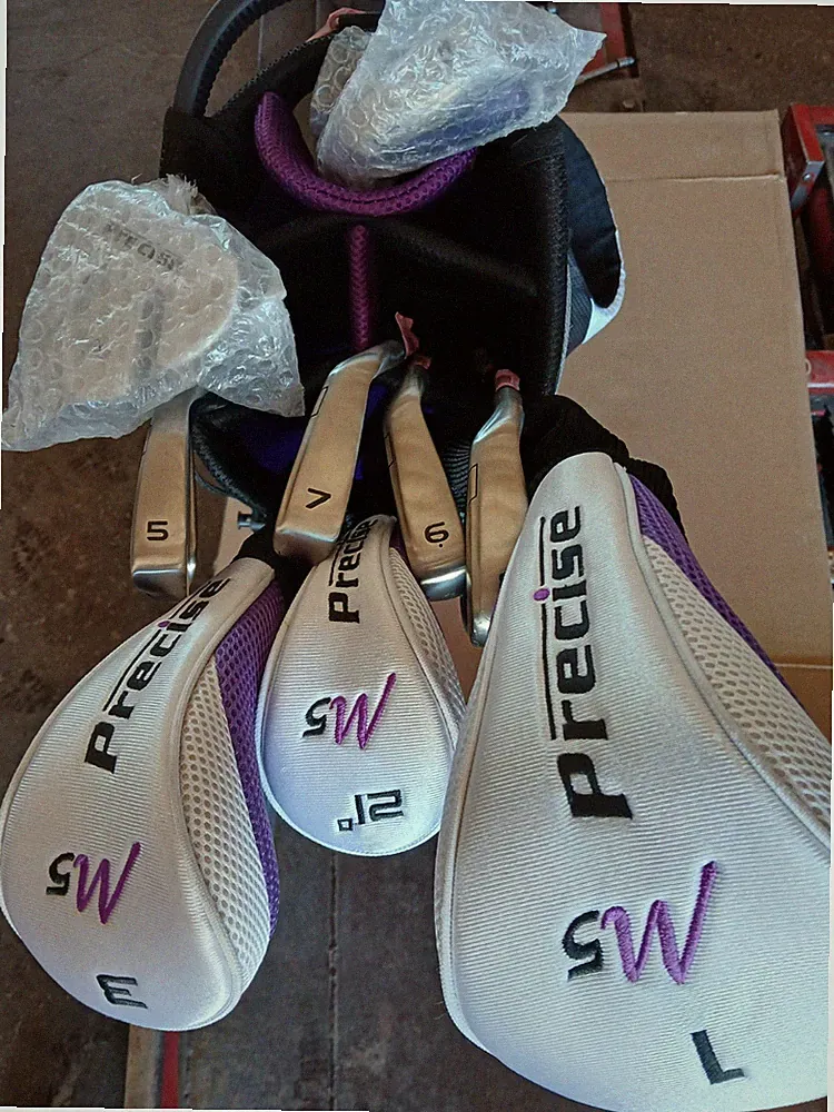Precise M5 Women's Complete Left Handed Golf Club Set - Pink READ DESCRIPTION