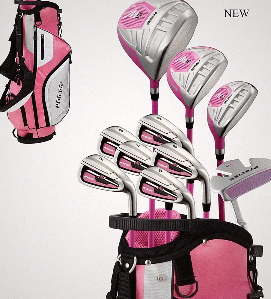 Precise M5 Womens Golf Clubs Full Set, Titanium Driver, Right Handed, Pink