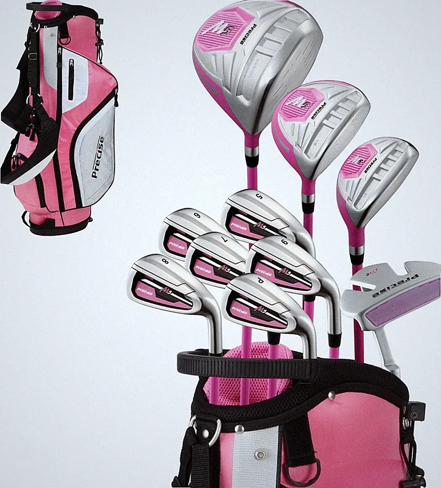 Precise M5 Womens Golf Clubs Full Set, Titanium Driver, S.S. Fairway, S.S. Hybri