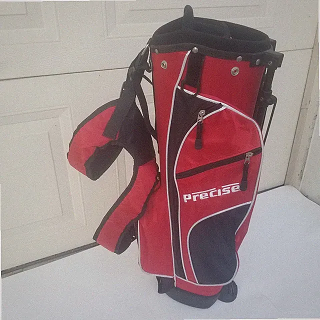 Precise Red Golf Bag Strap Stands Standing Junior Kids Small