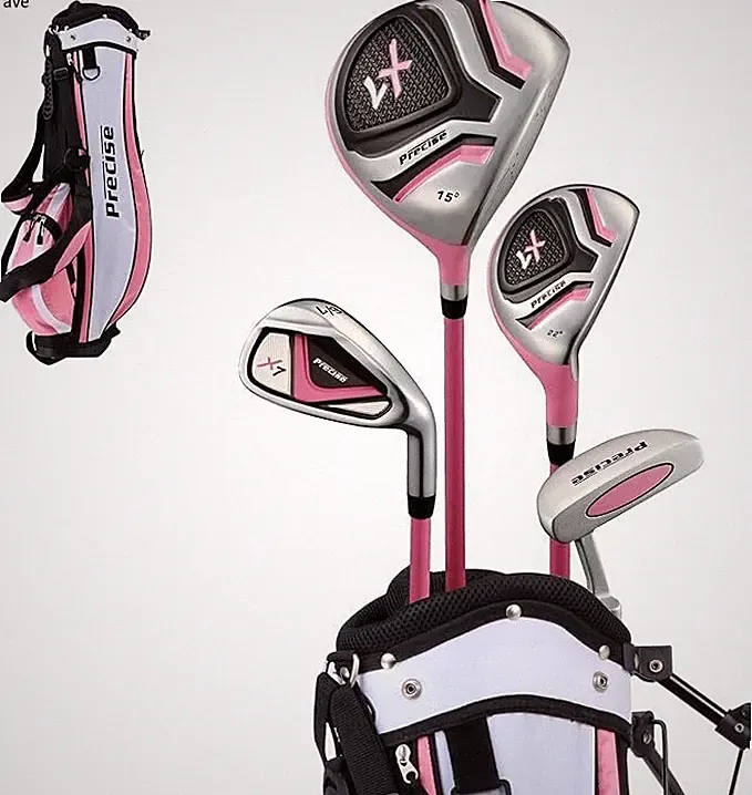 Precise X7 - Kids Complete Golf Club Set, Pink Ages 3-5, Right Hand