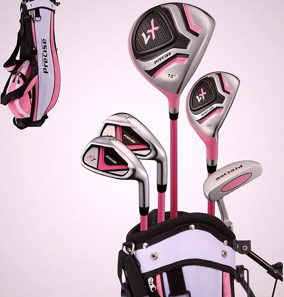 PRECISE X7 KIDS GOLF CLUBS SET BOYS GIRLS JUNIOR LIGHTWEIGHT BEGINNER STARTER