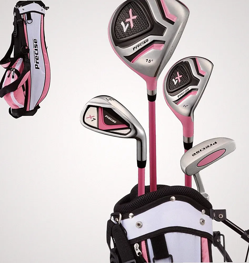 Precise X7 Kids Golf Clubs Set Pink Ages 3-5