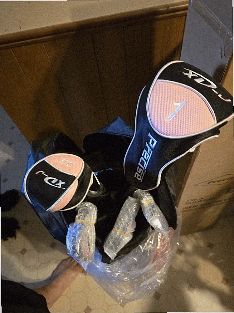 Precise XD-J Girls Junior Golf Club Set Ages 6-8 Pink Right-Handed w/ Bag